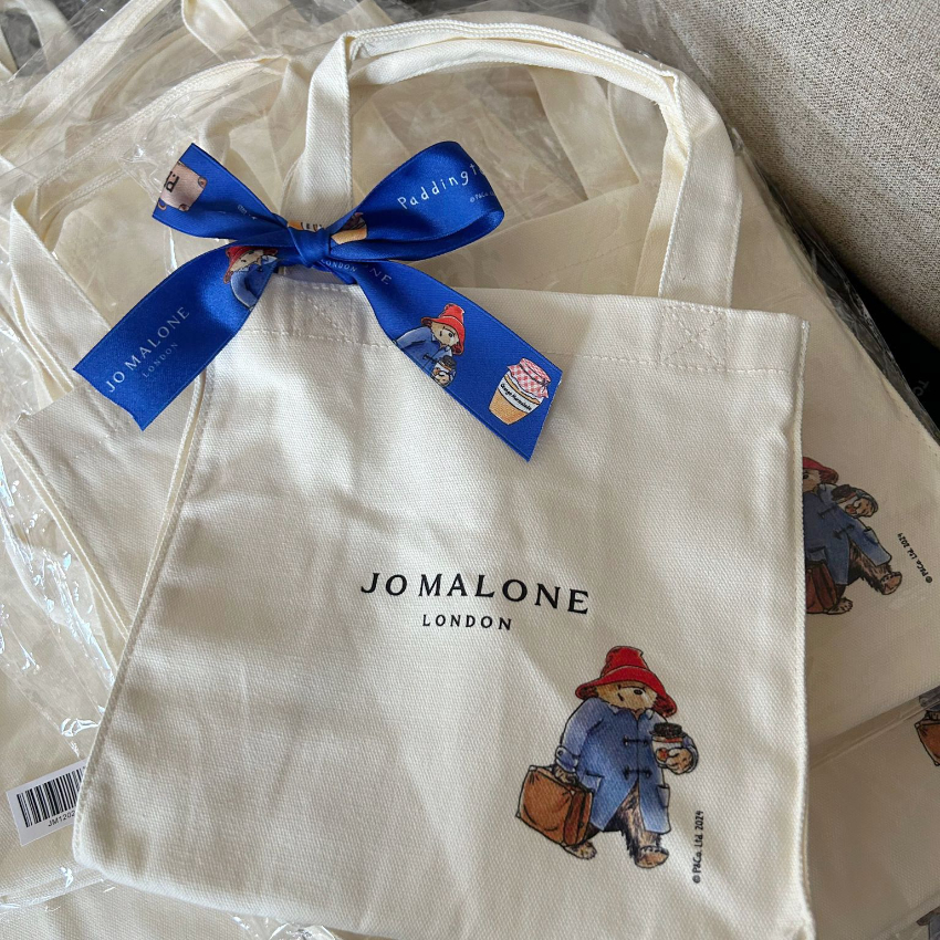 JOMALONE &Paddington限量聯名帆布袋（包一條絲帶）