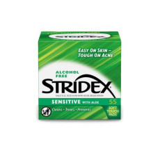 美國 Stridex 水楊酸清潔祛痘棉片55片（綠色0.5%水楊酸）